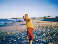 lama yeshe on the beach, 1975